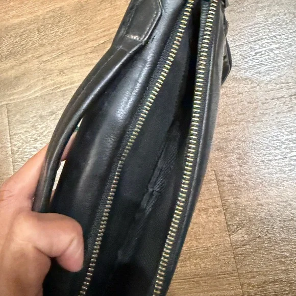 Vtg Coach Portfolio Black Leather - Picture 9 of 14